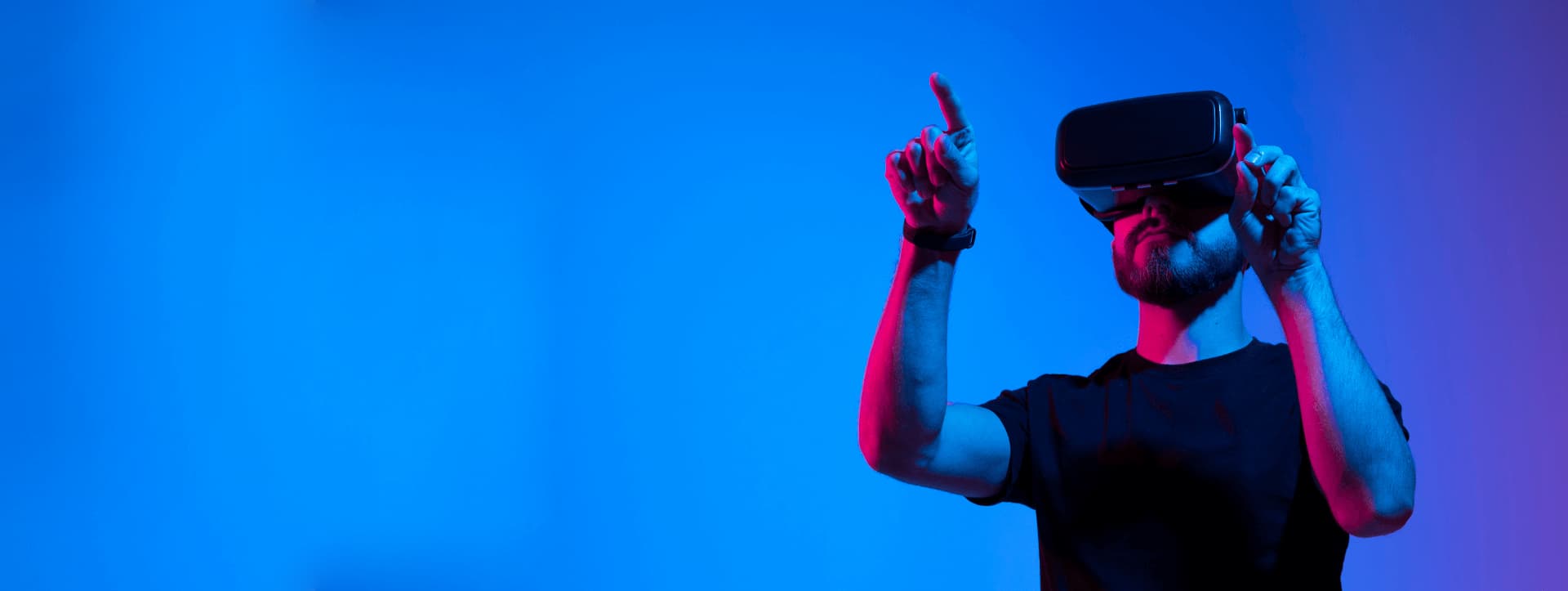 person using XR glasses